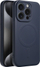 Futera silikoni Mag Cover për iPhone 15 Pro, përputhet me MagSafe, mat, blu e errët