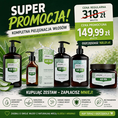 Maskë flokësh Arganicare Aloe Vera, rigjeneruese, 500ml