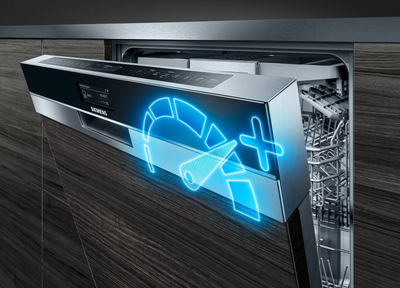 Enëlarëse e integrume Siemens SN63HX02CE, 60cm, shportë për takëme, inoks