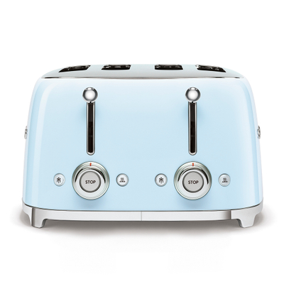 Thekëse buke SMEG 50's Style TSF03PBEU, 2000 W, 4 copë, e kaltër pastel