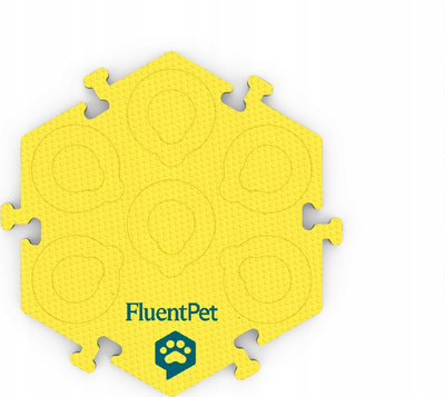Dyshek për butona komunikimi FluentPet FlexTile Extra Large, i verdhë, antirrëshqitës