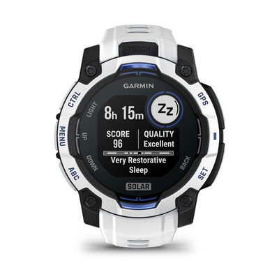 Ora smartwatch Garmin Instinct 3 Solar, 45mm, GPS, Whitestone e bardhë