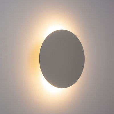 Aplike muri TK Lighting Luna, Ø 30 cm, çelik, bezhë