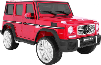 Makine elektrike për kalamaj Mercedes AMG G65, 12V, me telekomandë, e kuqe metalike