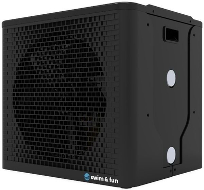 Pompe nxehtësie për pishinë Swim & Fun HeatCube 5kW, WiFi, e zezë