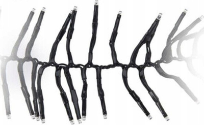 Drita dekorative Cluster, 576 LED, 4m, e bardhë e ngrohtë