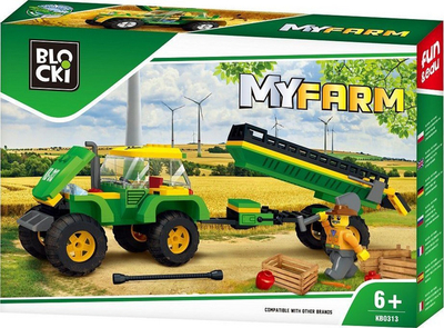 Lodër Klocki BLOCKI MyFarm, traktor me rimorkio