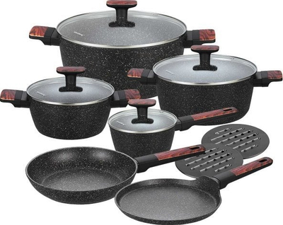 Set tenxheresh çeliku, tigan salcash, tigan palaçinkash, me shumë ngjyra
