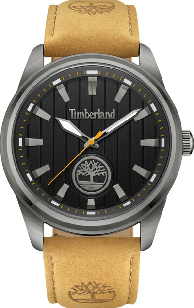 Orë dore Timberland Northbridge, quartz, 45mm, bezhë me të zezë