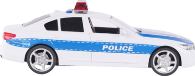 Lodër makinë policie Rui Jia Maksik, 1:16, me drita edhe zëra, bardh e kaltër