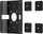 Mbajtëse VESA për xham Compulocks Glass Mount Bracket, me hapje sigurie, e zezë