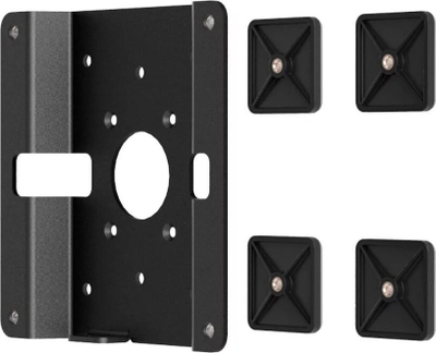 Mbajtëse VESA për xham Compulocks Glass Mount Bracket, me hapje sigurie, e zezë