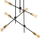 Llambë varese Axis Round With Joints, me 6 drita, A++, e zezë