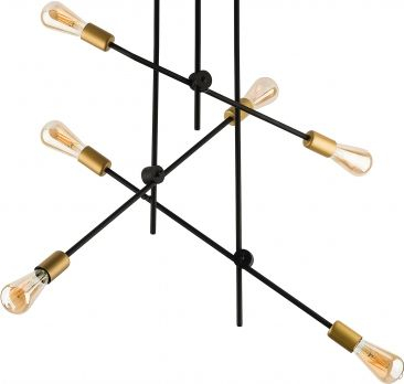 Llambë varese Axis Round With Joints, me 6 drita, A++, e zezë