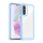 Mbrojtëse telefoni Outer Space për Samsung Galaxy A56, kornizë e butë, pjesë e pasme transparente, blu e çelët