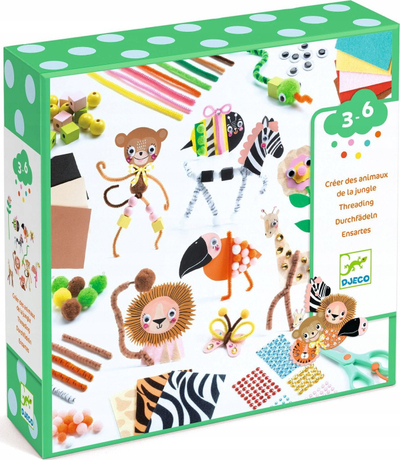 Set punëdore Djeco The Jungle, 3 6 vjeç, materiale për punime, shumëngjyrësh