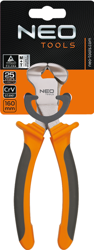 Pinca Neo, 160 mm, të hirta/portokalli 