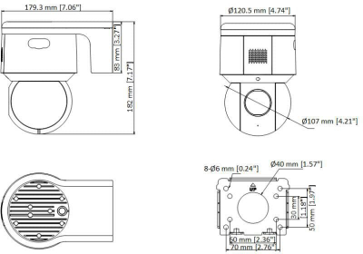 Kamerë IP Hikvision DS-2DE3A404IWG-E PL, kamera rrjeti, e bardhë