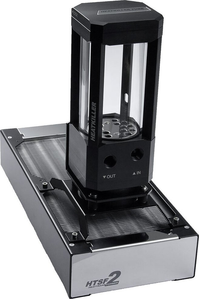 Stendë rezervuari Watercool Heatkiller Tube, montim në ventillator 140mm, metal, e zezë