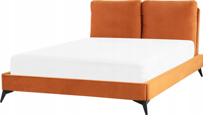 Shtrat Beliani Melle, velvet, 140 x 200 cm, portokalli