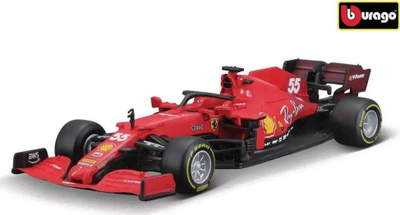 Model makine garash Bburago Ferrari SF21 Sainz, 1:43, koleksion, e kuqe