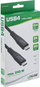 Kabllo USB InLine USB4 USB C në USB C, 1 m, i zi