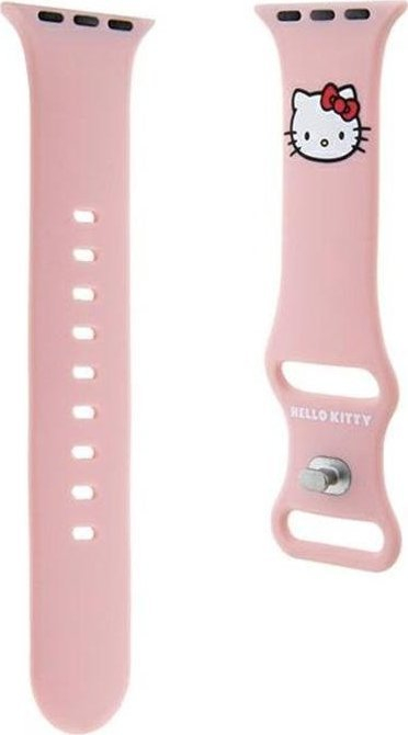 Ремче Hello Kitty за Apple Watch, 38/40/41mm, течен силикон, розова