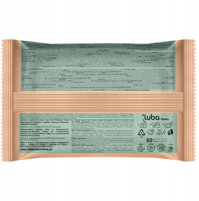 Letër e lagur intime Luba Family Pure, 50 peceta