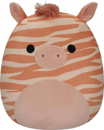 Lodër pelushi Squishmallows Josue Zebra P18, 50 cm, rozë