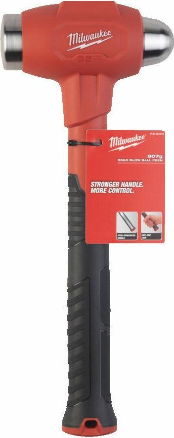 Çekiç Milwaukee Dead Blow Ball Pein 907g, profesional, i kuq