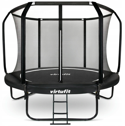 Trampolinë VirtuFit Premium VF06003-366, 366 cm, me rrjetë sigurie, e zezë