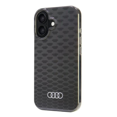 Kapak telefoni Audi IML Hardcase me MagSafe për iPhone 16, i zi transparent