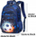 Set çantë shpine dhe çantë beli për kalamaj, me motiv futbolli, 0.5 kg, blu e errët