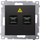 Modul optik Kontakt Simon 54 DGS2.01/49, prizë dyshe SC APC, IP20, i zi mat