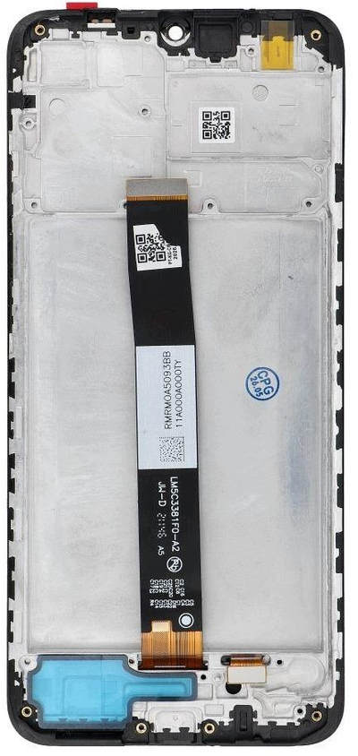 Ekran LCD telefoni FixCell për Redmi 9C, me kornizë, i zi