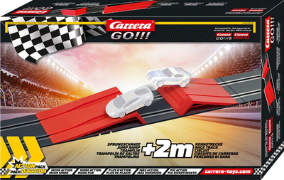 Set shtesë piste Carrera GO Action Pack, shkallë 1:43, +2m pistë, i kuq