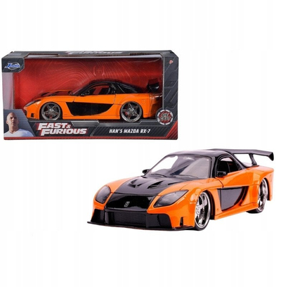 Maket makine Simba Jada Mazda RX-7, shkalla 1:24, portokalli