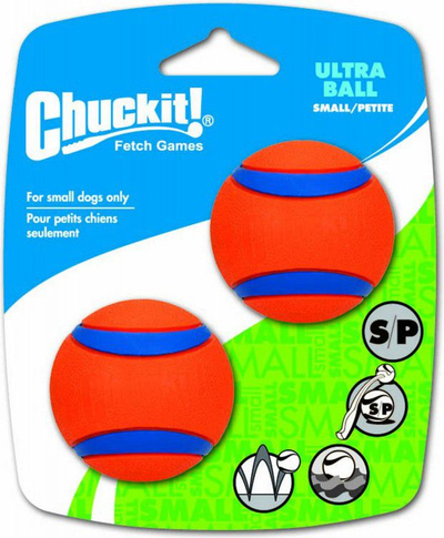 Top lodër për qen Chuckit Ultra Ball, set 2 copë, notues, portokalli