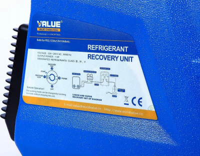 Pajisje rikuperimi ftohësi VALUE VRR12L OS R32, 1 HP, 220-240V, blu