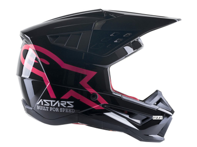 Helmetë motori Alpinestars S-M5 Compass, off-road, e zezë rozë