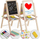 Tabelë për fëmijë Ricokids Foldable Magnetic Chalk Board, e palosshme, magnetike, shumëngjyrëshe