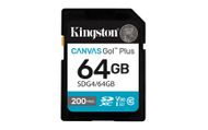 Kartë memorie Kingston Canvas Go Plus, 64GB, SDXC