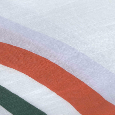 Pelenë mbështjellëse bebe LÄSSIG Swaddle, set 3 copë, fibër bambuje pambuk, 80x80cm, shumëngjyrëshe