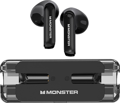 Kufje wireless Monster Airmars XKT08 TWS, Bluetooth, me kuti karikimi, të zeza