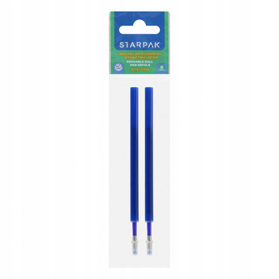 Refill për stilolaps Starpak Wipe Off, set me 2 copë, blu