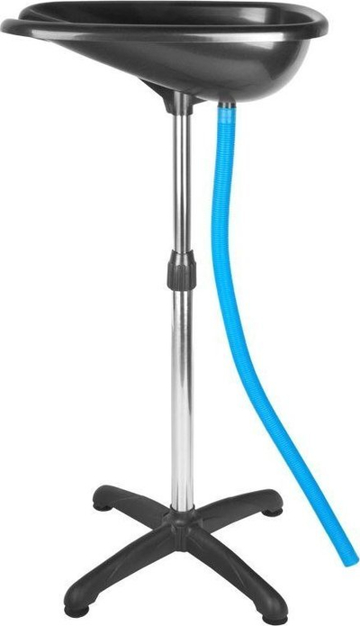 Lavaman parukerie portativ Activeshop Gabbiano 128, me tripod, plastikë, i zi