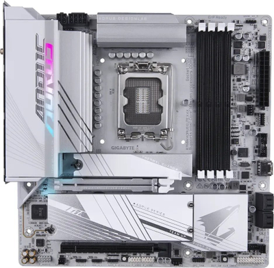 Pllakë mëmë Gigabyte B760M Aorus Elite X AX, LGA 1700, DDR5, e bardhë