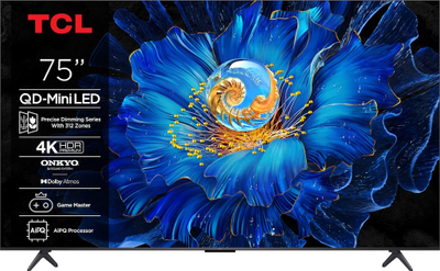 Televizor TCL QLED Mini LED 75C61KSX2, 75", 4K Ultra HD, Google TV, i zi