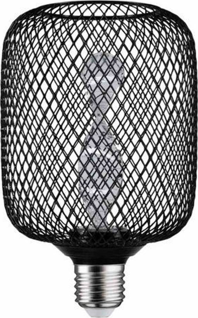 Llampë dopjo dekorative LED Paulmann Metallic Glow Cyl Helix, 3.5W, E27, e zezë