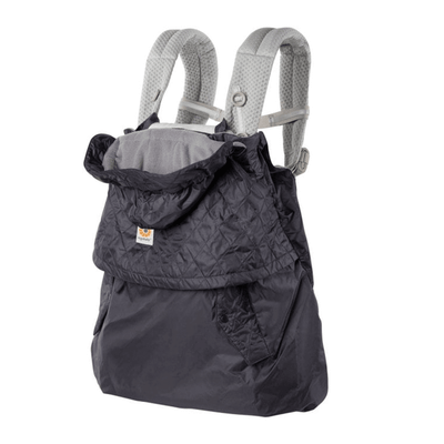 Mbulesë dimërore për mbajtëse Ergobaby All Weather Cover, rezistente ndaj shiut, me kapuç, ngjyrë charcoal